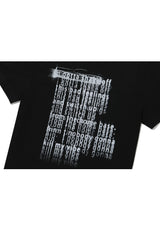 Typo Graphic T-shirt - BLACK