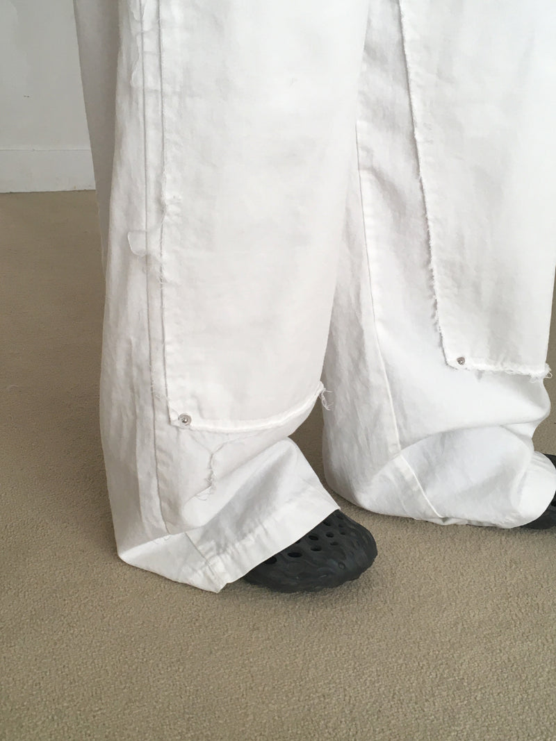 Penf Carpenter Damaged Wide Cotton Pants