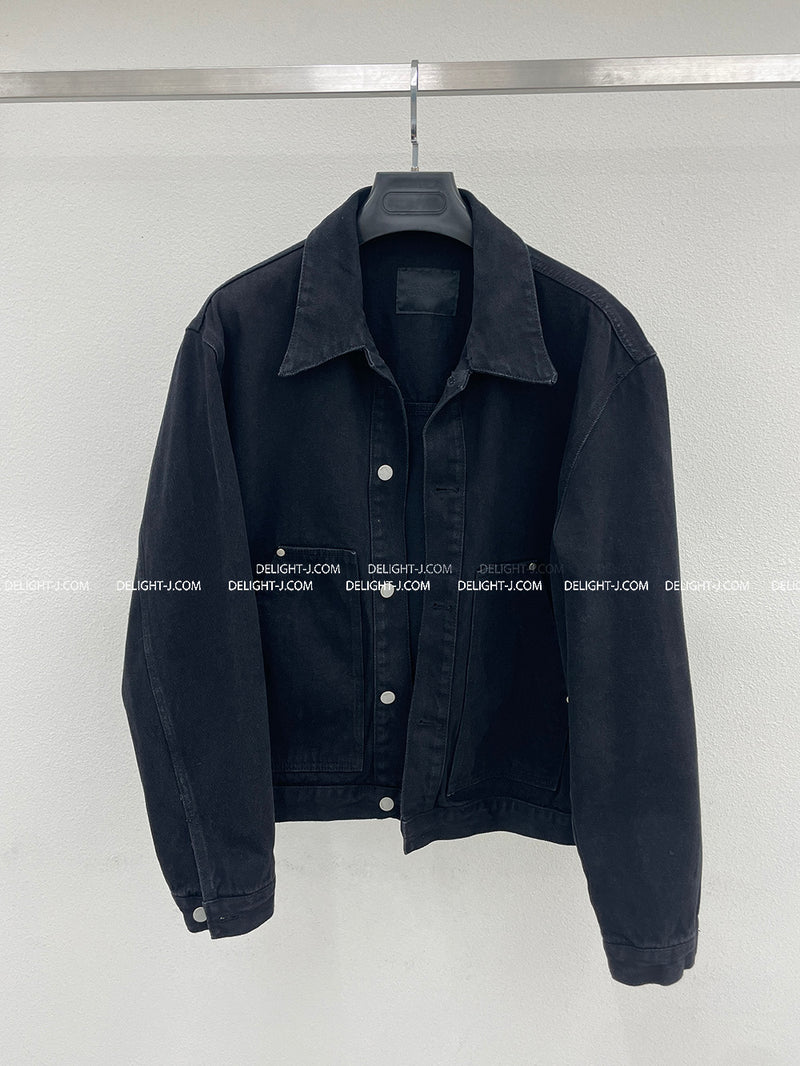 [UNISEX] Carpenter Black Denim Jacket