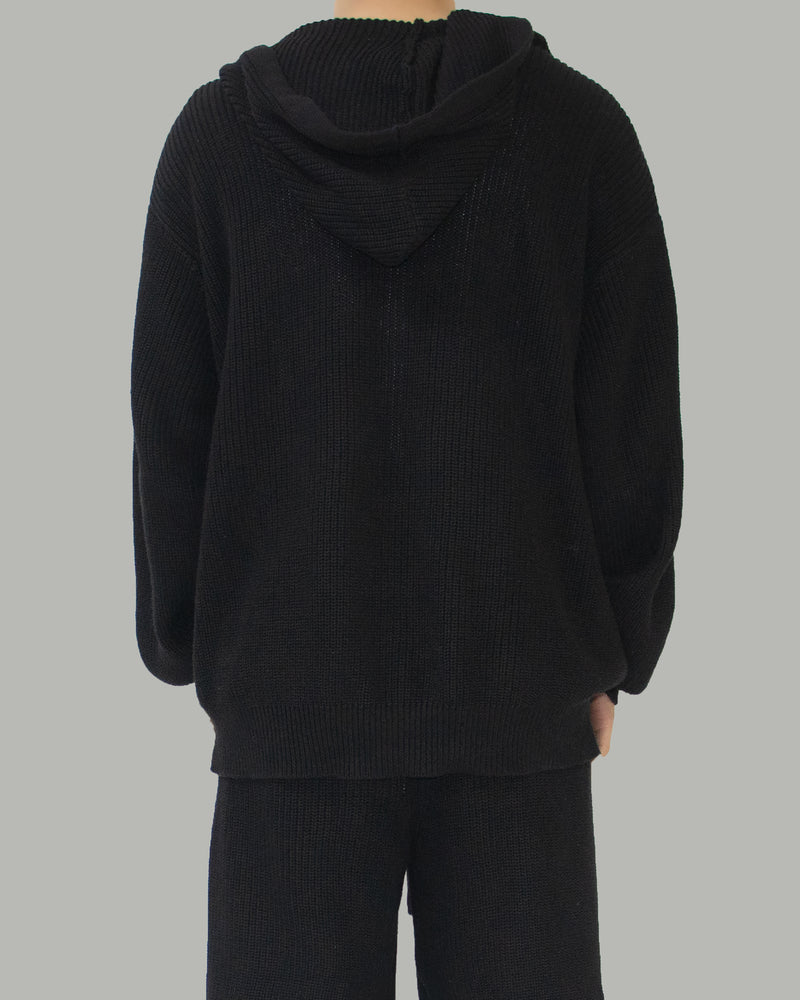 Lesher two-way knit zip-up