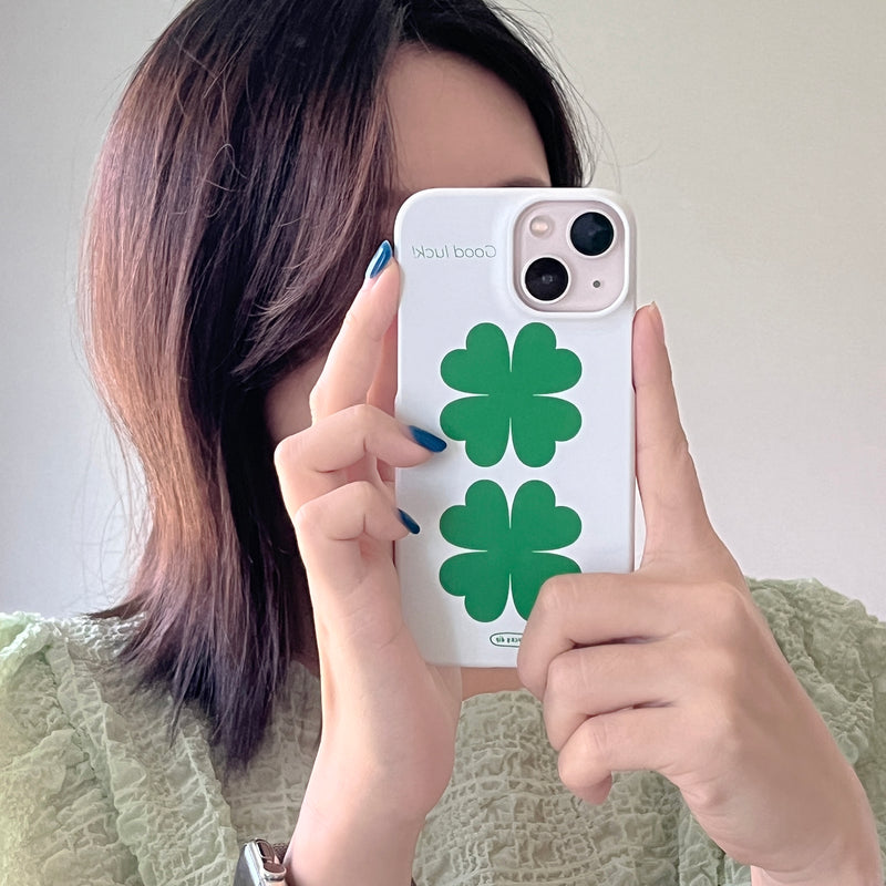 [MADE] good luck clover iphone hard case