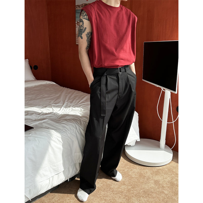 [S/S] Line over sleeveless(4color)