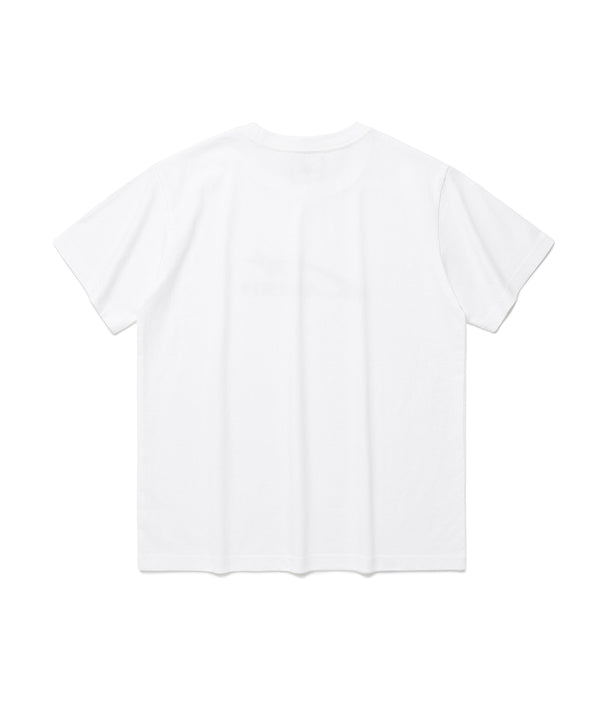 W スペースロゴ半袖Tシャツ WHITE(CV2EMFT519A)