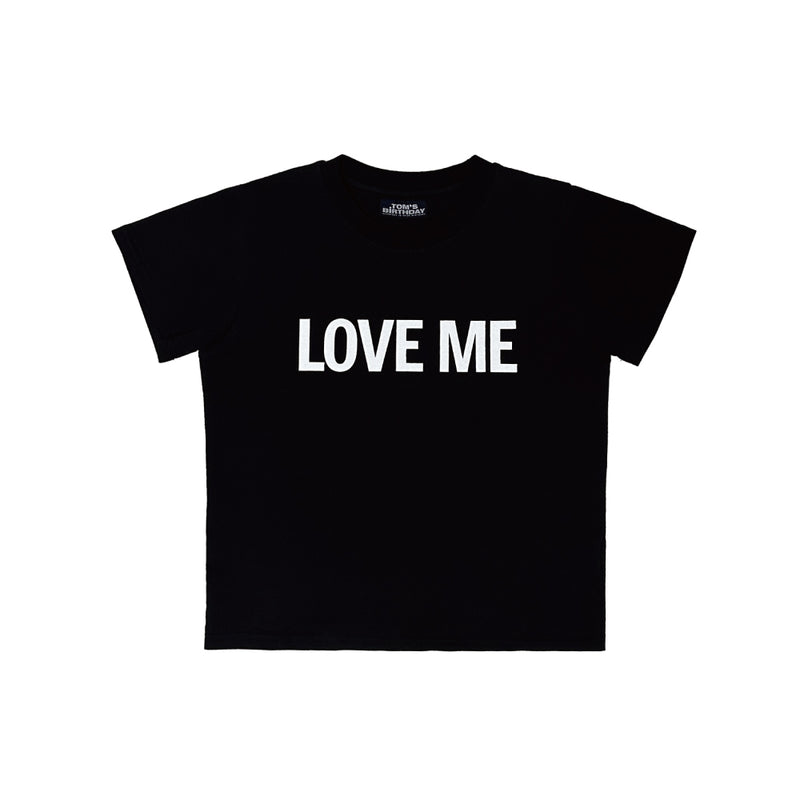LOVE ME ハーフTシャツ BLACK