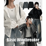 Lining Two Way High-Neck Summer Nylon Hooded Jumper