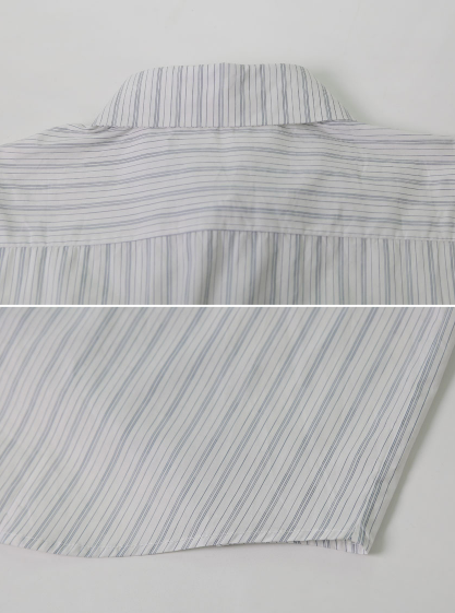 Summer Stripe Loose Short Sleeve Shirt (2color)