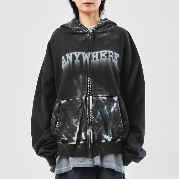 Where Painted Hooded Zip Up (3color)