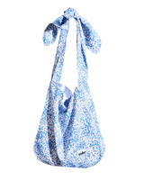 Blue Rose Tie Big Bag (White)