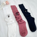 Autumn Wrinkle Long Socks (23T357)