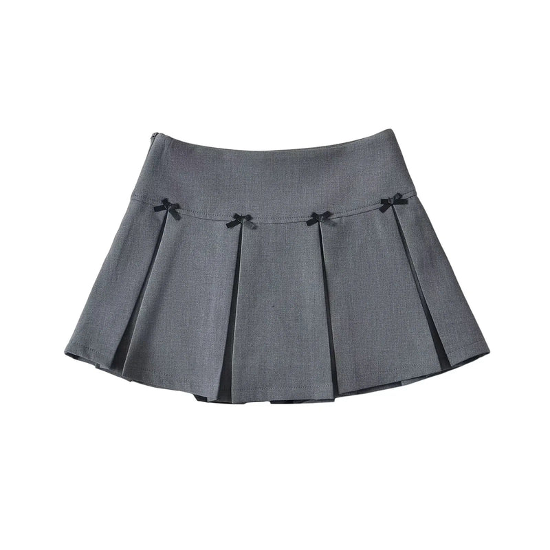 mini ribbon pleated skirt