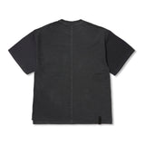 Docking Insideout Pigment Oversized Short Sleeves T-shirts Charcoal