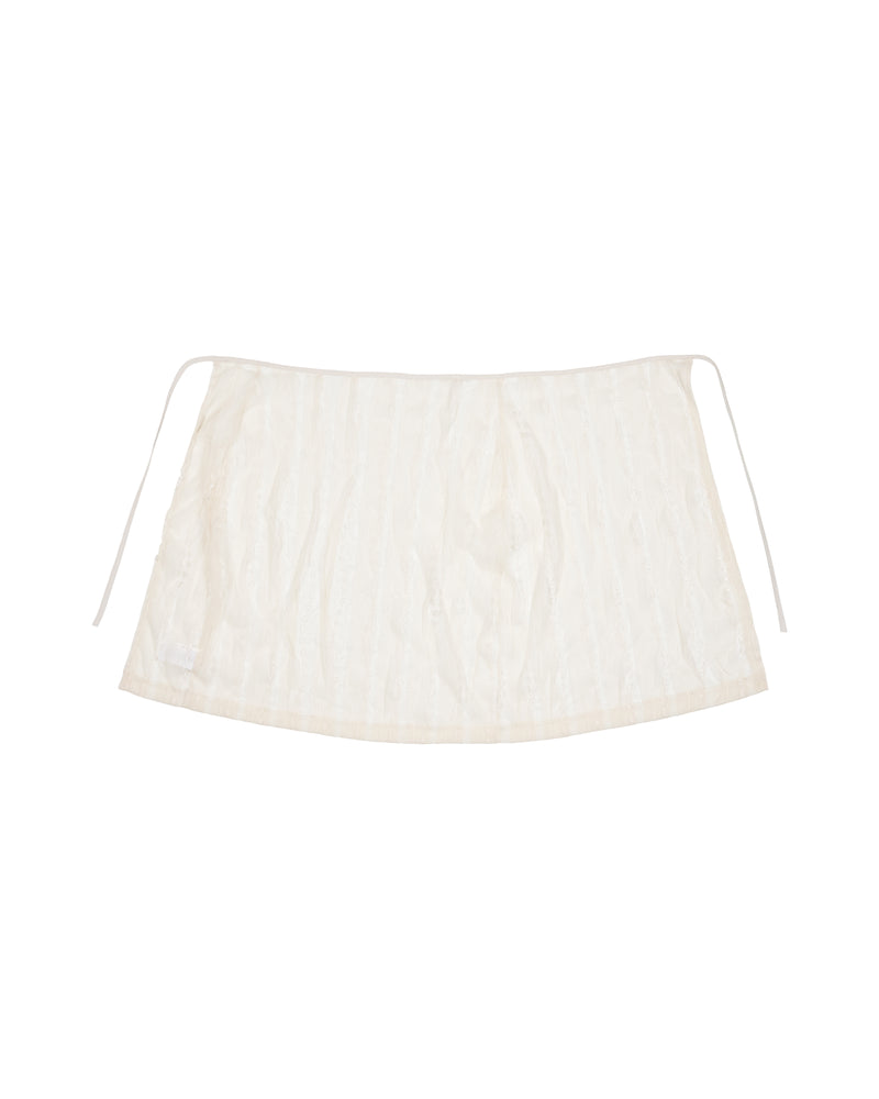 Strap Layered Skirt [BEIGE]