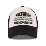 TRENDY RETRO PATCH BALL CAP - BLACK