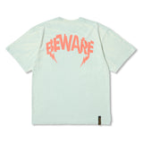 Babylon Vintage-Like Washed Oversized Short Sleeves T-Shirts Mint / Charcoal