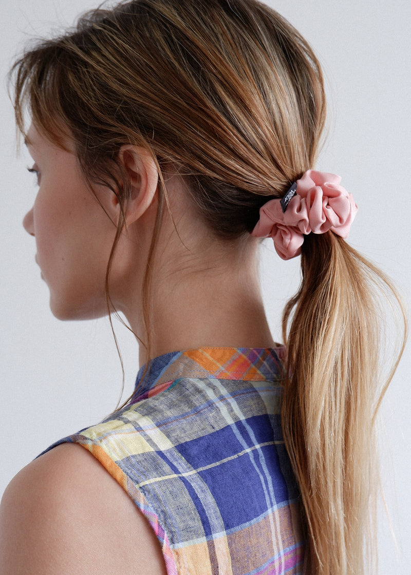 Basic Silky Scrunchie_Small_Pink