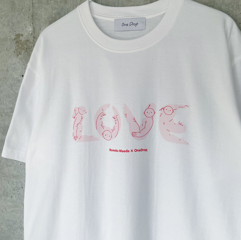 前田豆コ LOVE tシャツ