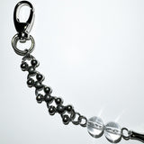 Pierced ball bag chain
