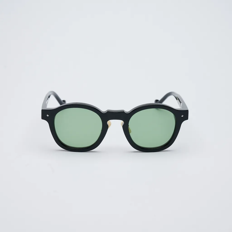 Vatic Vintage Optical Otosan Black-framed lake green lens