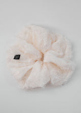 Lace Flower Scrunchie_Large_Cream