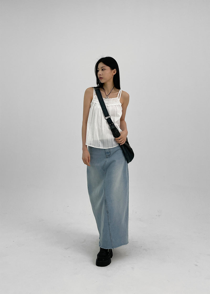 [MADE] Sabrine Denim Long Skirt