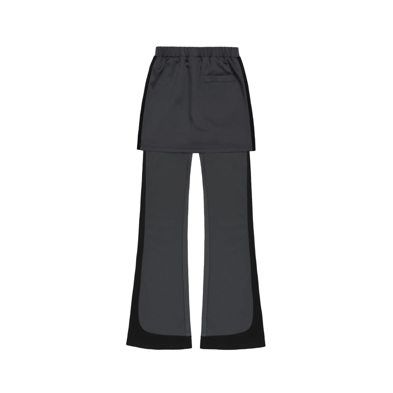 レイヤード ブーツカット ジャージー パンツ - 2 COLOR / Layered Bootcut Jersey Pants