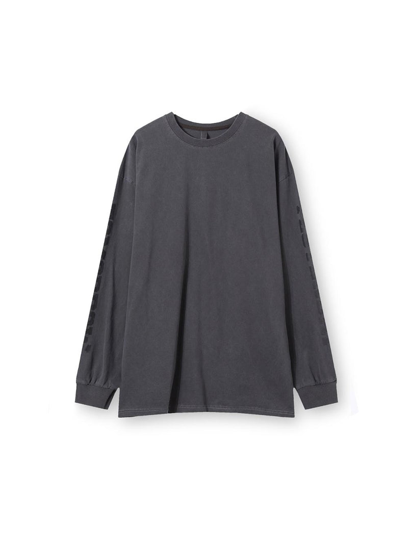 ASCLO Pigment Sleeve Lettering T Shirt (3color)