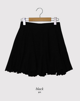 Shirring Banding Flare Mini Skirt (3color)