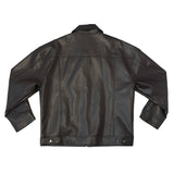 Leather basic jacket