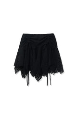lace skirt (black)
