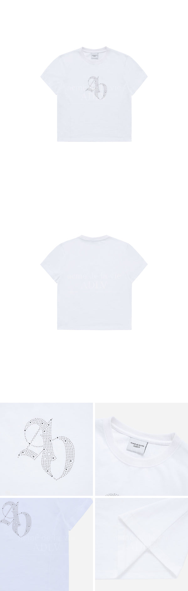 [24SS] シンボルホットフィクスクロップショートスリーブTシャツ（ホワイト）