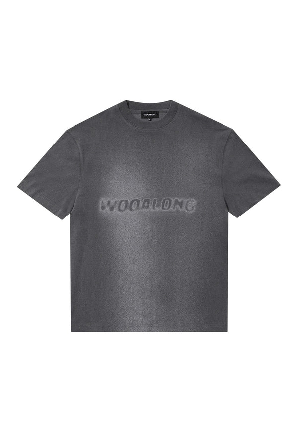 Pigment lettering graphic T Shirts - CHARCOAL