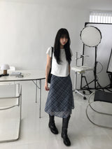 Say checkered skirt (2 colors)