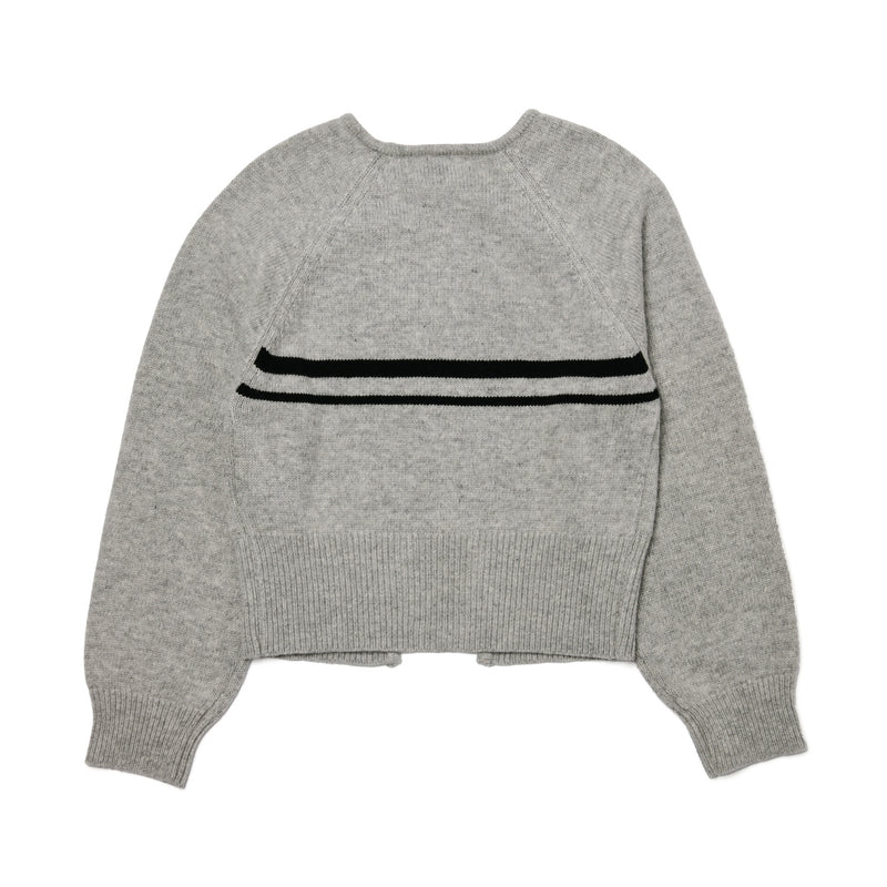 [LINE] Cut Out Line Knit Pullover (2colors)