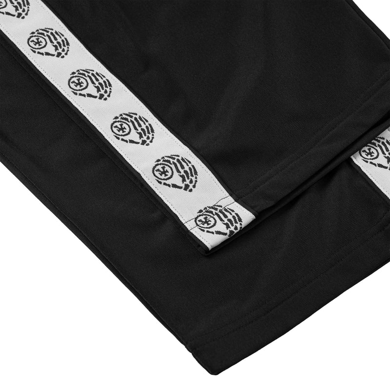 Track Pants Relaxed Taped Logo - Black