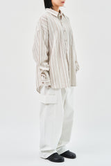 Old Seersurker Striped Shirt (3color)