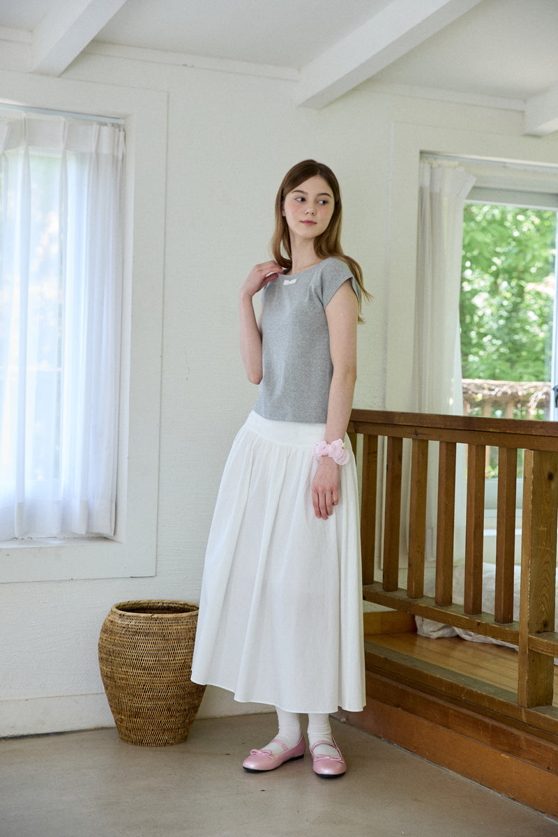 TIDY FLARE LONG SKIRT (2 COLORS)