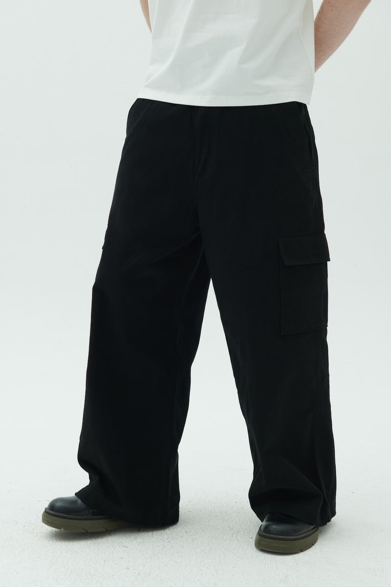 EGO FETCH Multi-pocket Wide-leg Trousers