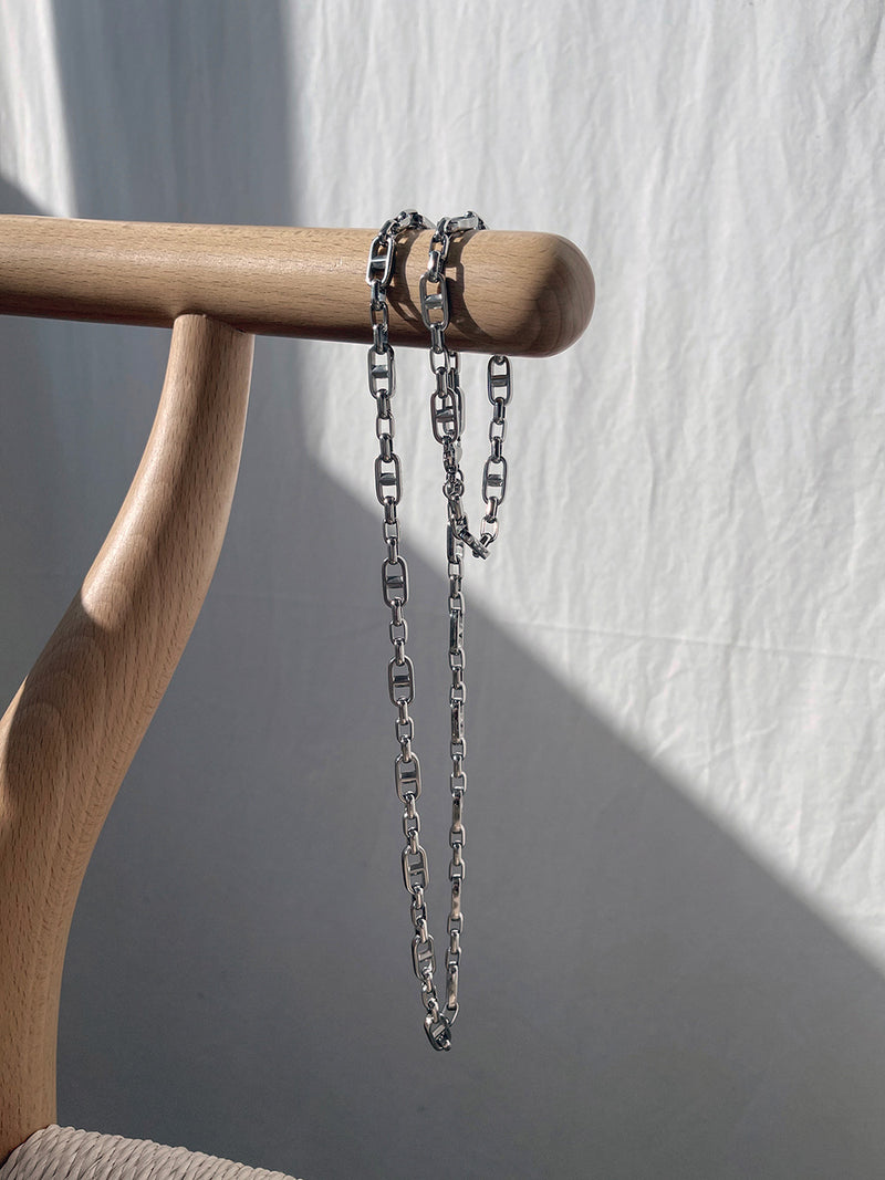ASCLO Theta Necklace & Bracelet (Silver)