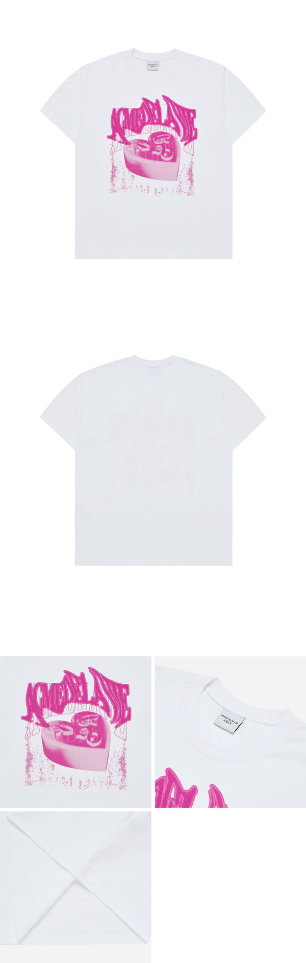 [24SS] メタルシンボルケーキアートワークショートスリーブTシャツ（ホワイト）