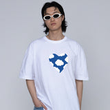 [UNISEX] ビッグブルーハートクラウドスマイルTシャツ