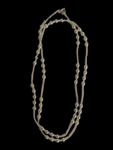 (silver925) Long pearl 2way necklace