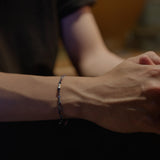 Love even your sadness, line bracelet