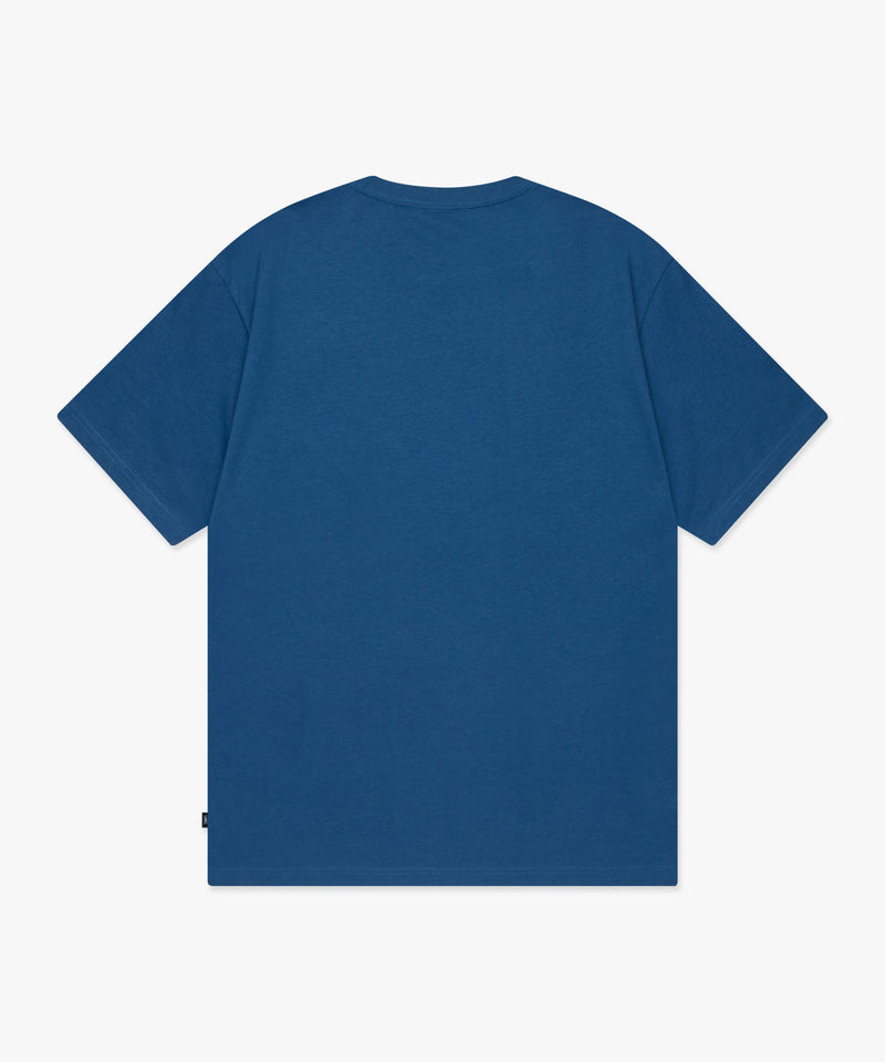 ベースボールスクリプトTシャツ dark blue