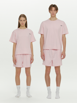 (Unisex) Essential Stretch Fit Half Sleeves PJ Set, Pink