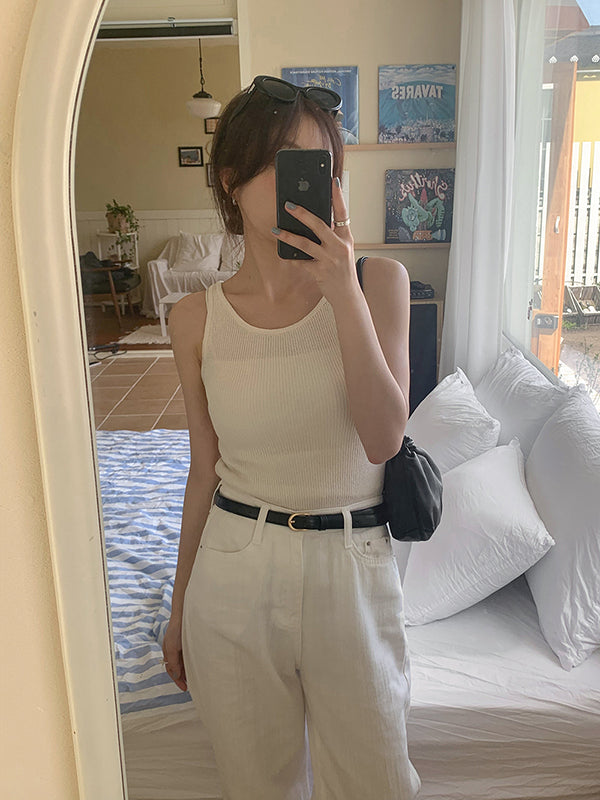 [MADE] Ownt Summer White Cotton Wide Pants
