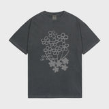 [UNISEX] Flower bouquet drawing pigmentation Short sleeve T-shirt