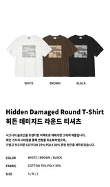 【SET】Hidden Damaged Round T-Shirt
