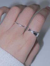 925silver patterned slim silver ring