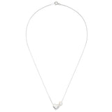 lovers heart pearl necklace