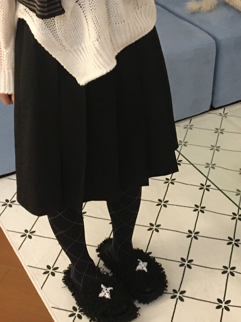 ヘイプリーツミディスカート(2color)